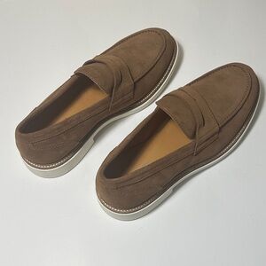 La CANADIENNE Men's Brown Suede Slip-Ons